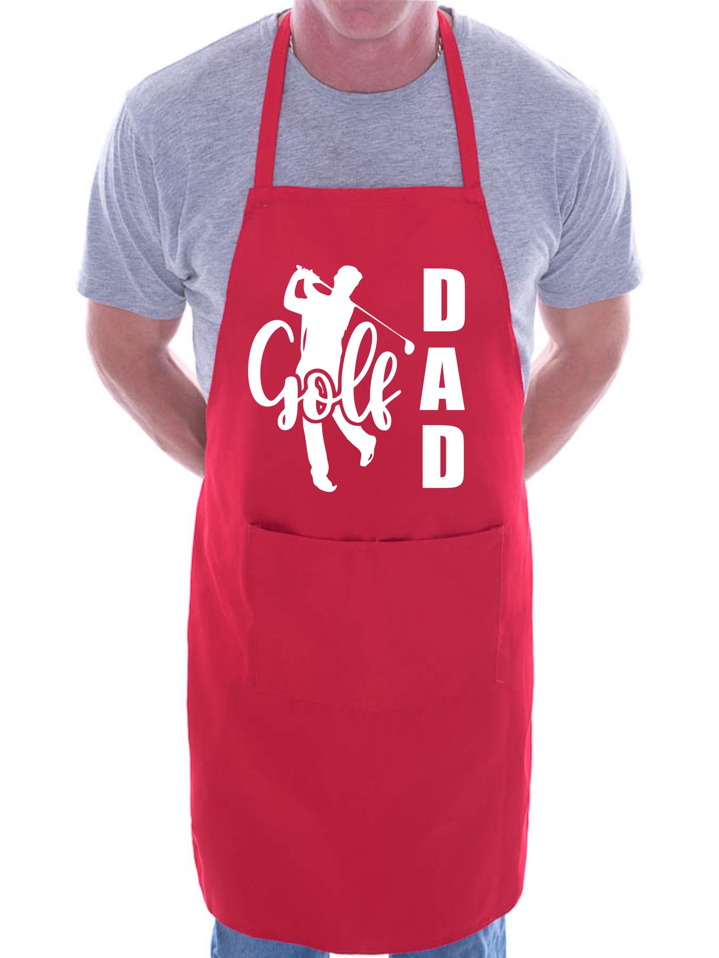 Golf Dad Golfer Apron Funny Birthday Gift Father's Day Cooking Baking BBQ