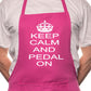 Adult Keep Calm And Pedal Biking BBQ Cooking Funny Novelty Apron