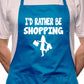 I'd Rather Be Shopping BBQ Cooking Apron