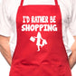 I'd Rather Be Shopping BBQ Cooking Apron