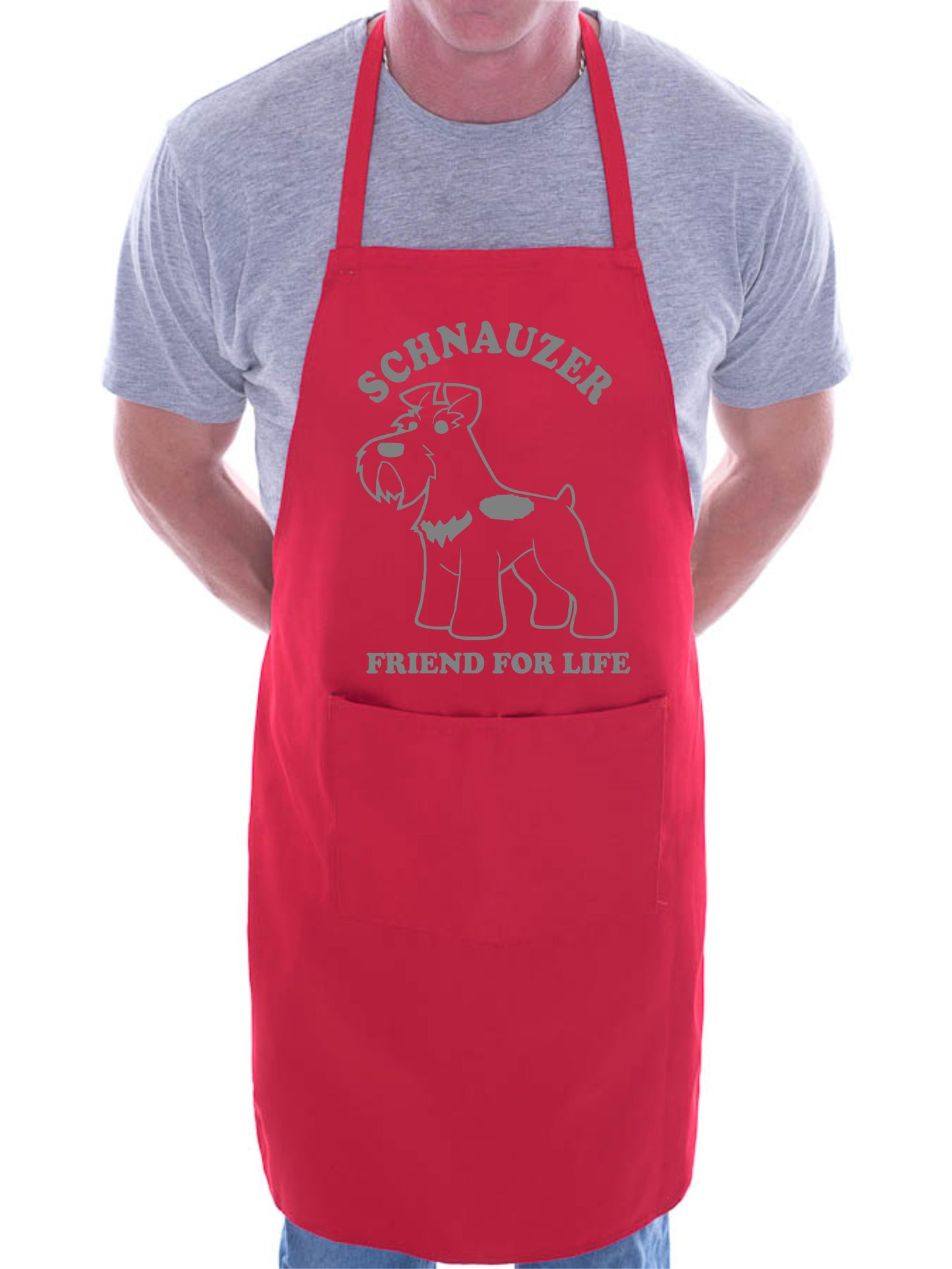 Adult Schnauzer Dog Lovers Gift BBQ Cooking Funny Novelty Apron