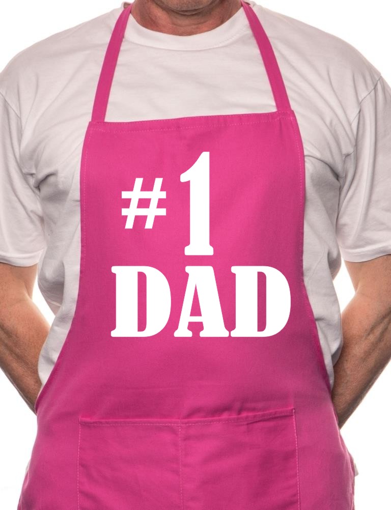 Number 1 Dad Father's Day BBQ Cooking Apron