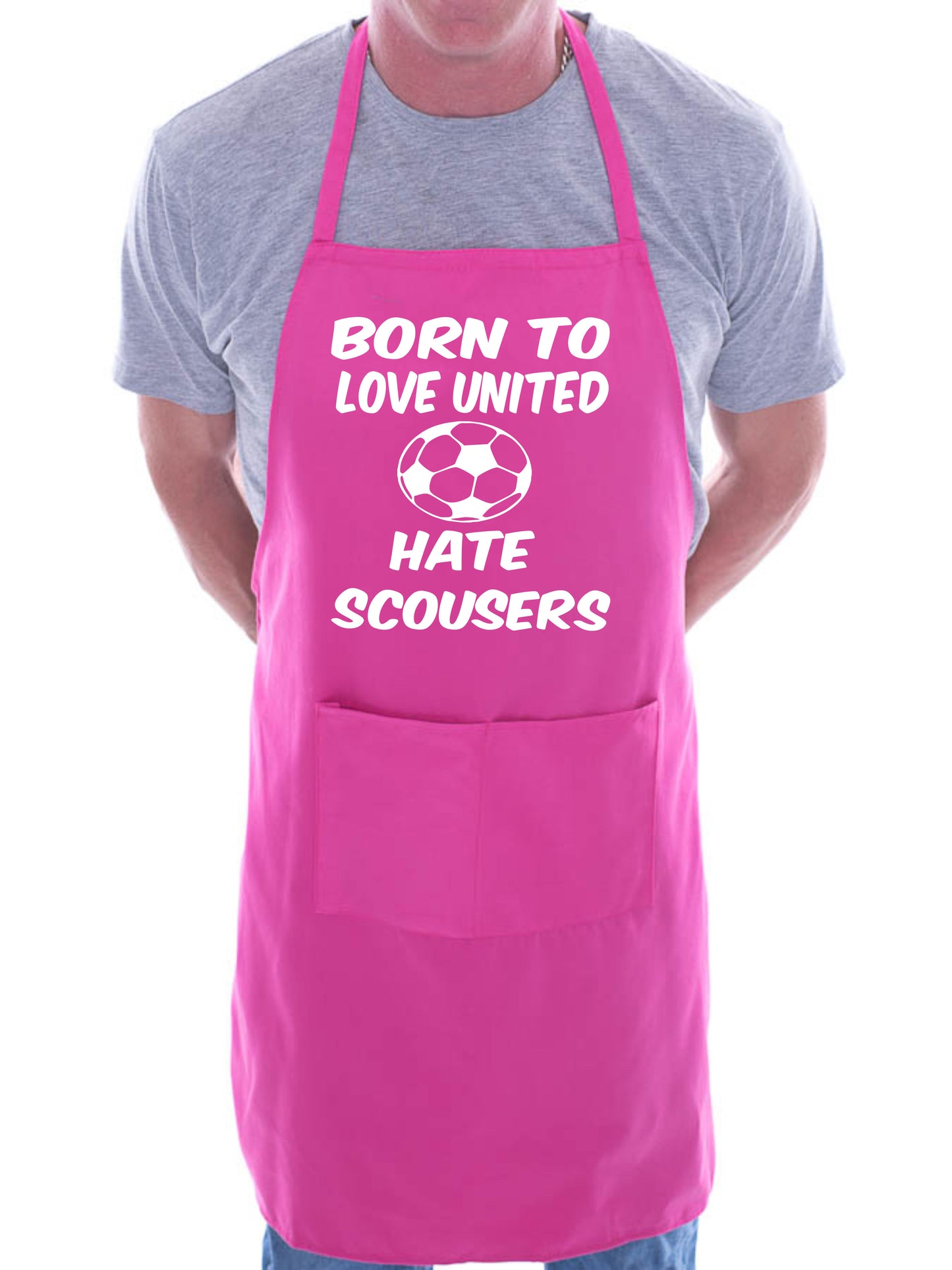 Adult Love Man Utd Hate Scousers BBQ Cooking Funny Novelty Apron