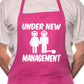 Adult Under New Management Stag BBQ Cooking Funny Novelty Apron