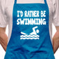 I'd Rather Be Swimming BBQ Cooking Apron
