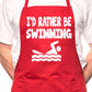I'd Rather Be Swimming BBQ Cooking Apron