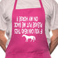 Adult Read This Put Back On Horse BBQ Cooking Funny Novelty Apron