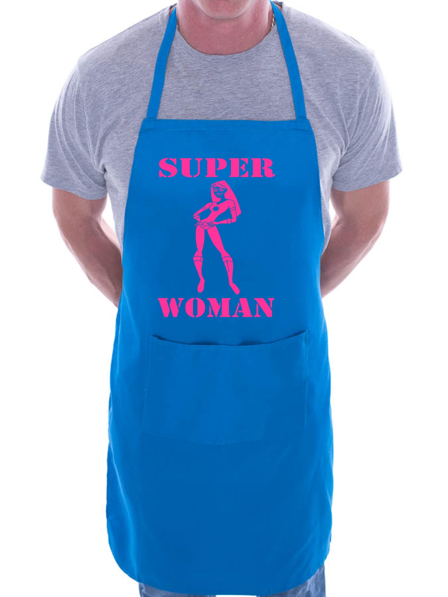 Adult Super Woman BBQ Cooking Funny Novelty Apron