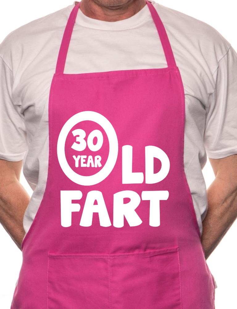 Adult 30 Year Old Fart Birthday BBQ Cooking Funny Novelty Apron