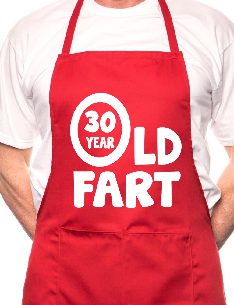 Adult 30 Year Old Fart Birthday BBQ Cooking Funny Novelty Apron