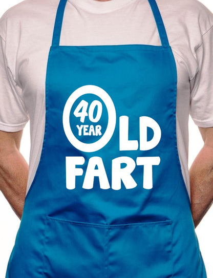 40 Year Old Fart Birthday BBQ Cooking Apron