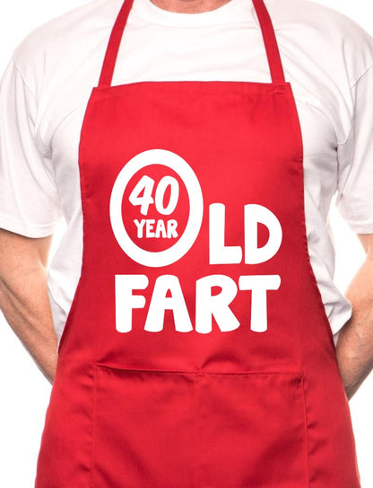 40 Year Old Fart Birthday BBQ Cooking Apron