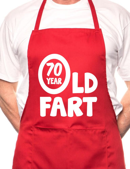 70 Year Old Fart Birthday BBQ Cooking Apron