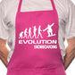 Adult Evolution Of Snowboarding BBQ Cooking Funny Novelty Apron