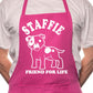 Adult Staffie Dog Lover BBQ Cooking Funny Novelty Apron