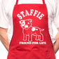 Adult Staffie Dog Lover BBQ Cooking Funny Novelty Apron