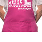 Adult Evolution Of Bricklayer Brickie BBQ Cooking Funny Novelty Apron