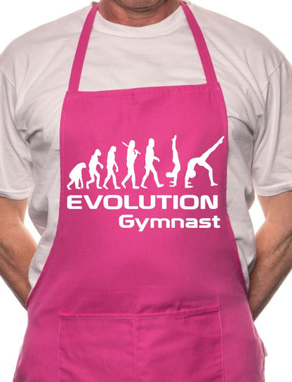 Evolution Of A Gymnast BBQ Cooking Apron