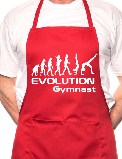 Evolution Of A Gymnast BBQ Cooking Apron