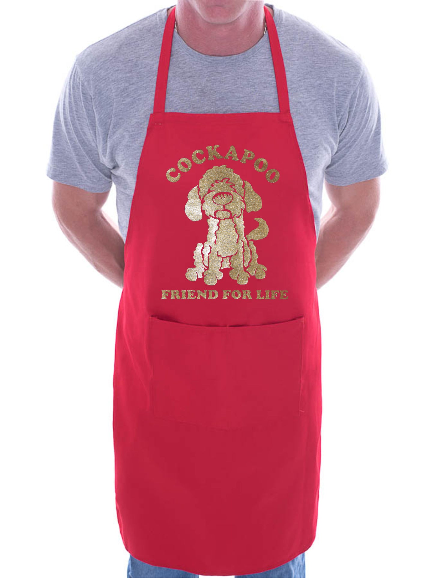 Adult Cockapoo Dog Lover Gift BBQ Cooking Funny Novelty Apron
