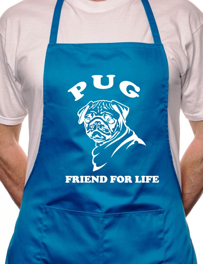 Pug Dog Lovers Gift BBQ Cooking Apron
