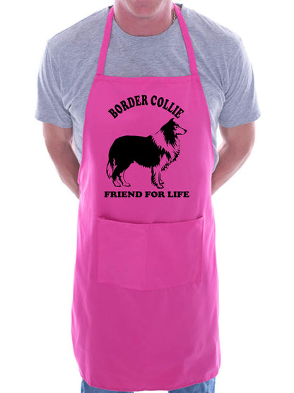 Adult Border Collie Dog Lover BBQ Cooking Funny Novelty Apron