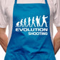 Adult Evolution Of Shooting BBQ Cooking Funny Novelty Apron
