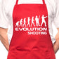 Adult Evolution Of Shooting BBQ Cooking Funny Novelty Apron