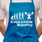 Evolution Of Weightlifting BBQ Cooking Apron