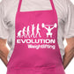 Evolution Of Weightlifting BBQ Cooking Apron
