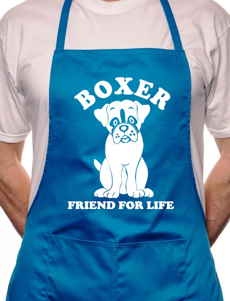 Boxer Dog Lovers Gift BBQ Cooking Apron