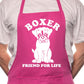 Boxer Dog Lovers Gift BBQ Cooking Apron