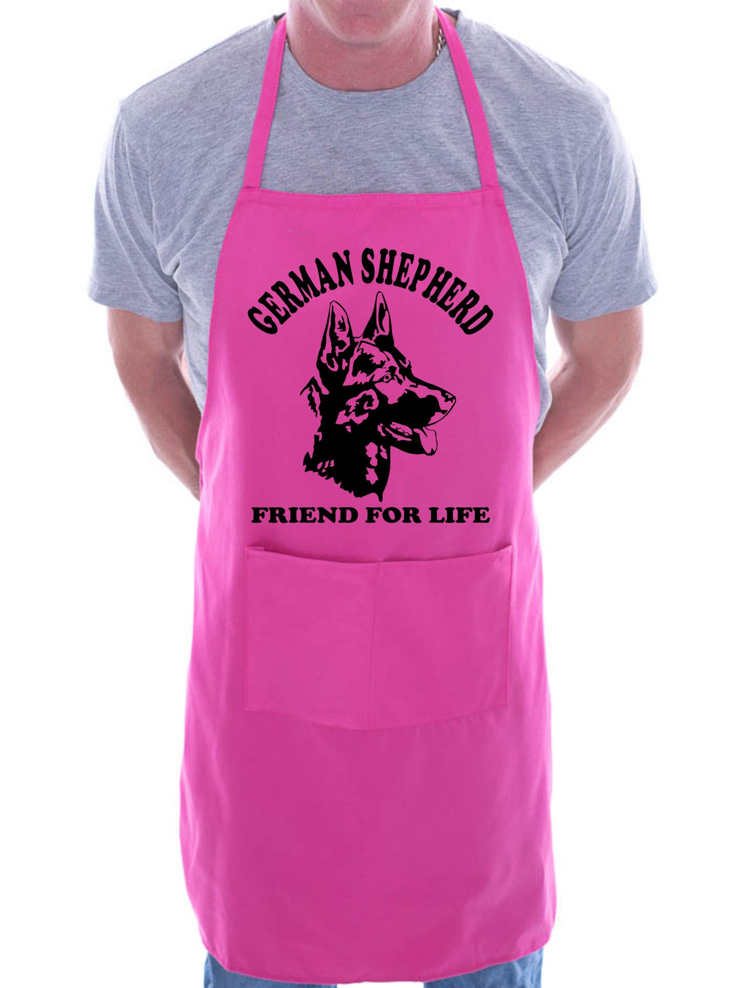 Adult German Shepherd Dog Lover BBQ Cooking Funny Novelty Apron