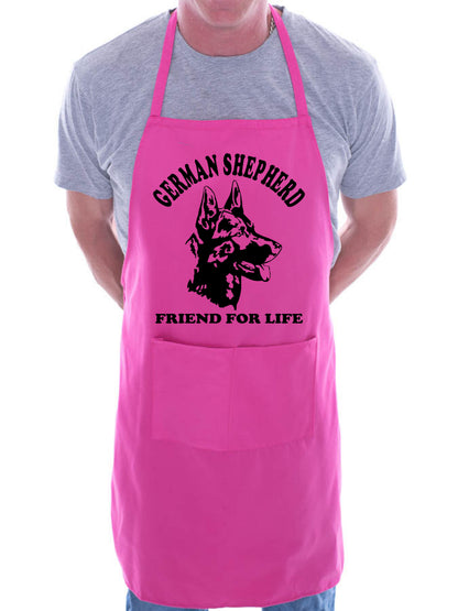 Adult German Shepherd Dog Lover BBQ Cooking Funny Novelty Apron