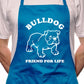 Bulldog Dog Lover BBQ Cooking Apron