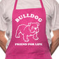 Bulldog Dog Lover BBQ Cooking Apron