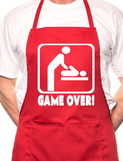 Game Over New Baby BBQ Cooking Apron