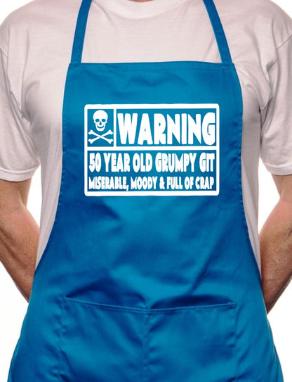 50 Year Old Git 50th Birthday BBQ Cooking Apron