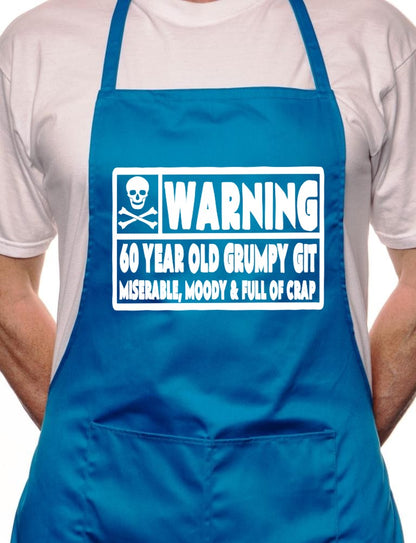 Adult 60 Year Old Git 60th Birthday BBQ Cooking Funny Novelty Apron