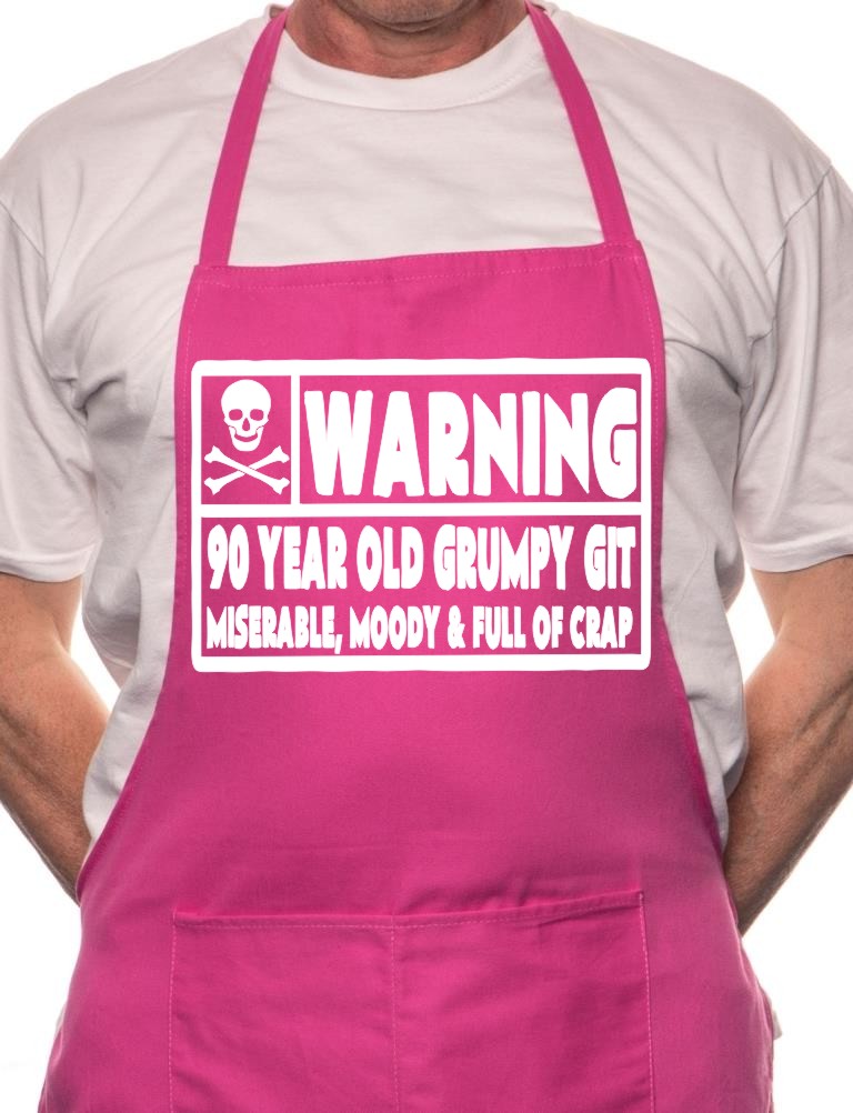 90 Year Old Git 90th Birthday BBQ Cooking Apron