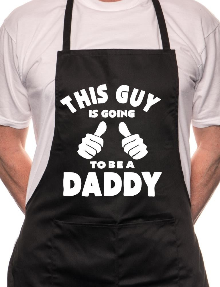 Adult This Guy Is Going To Be a Daddy BBQ Cooking Funny Novelty Apron