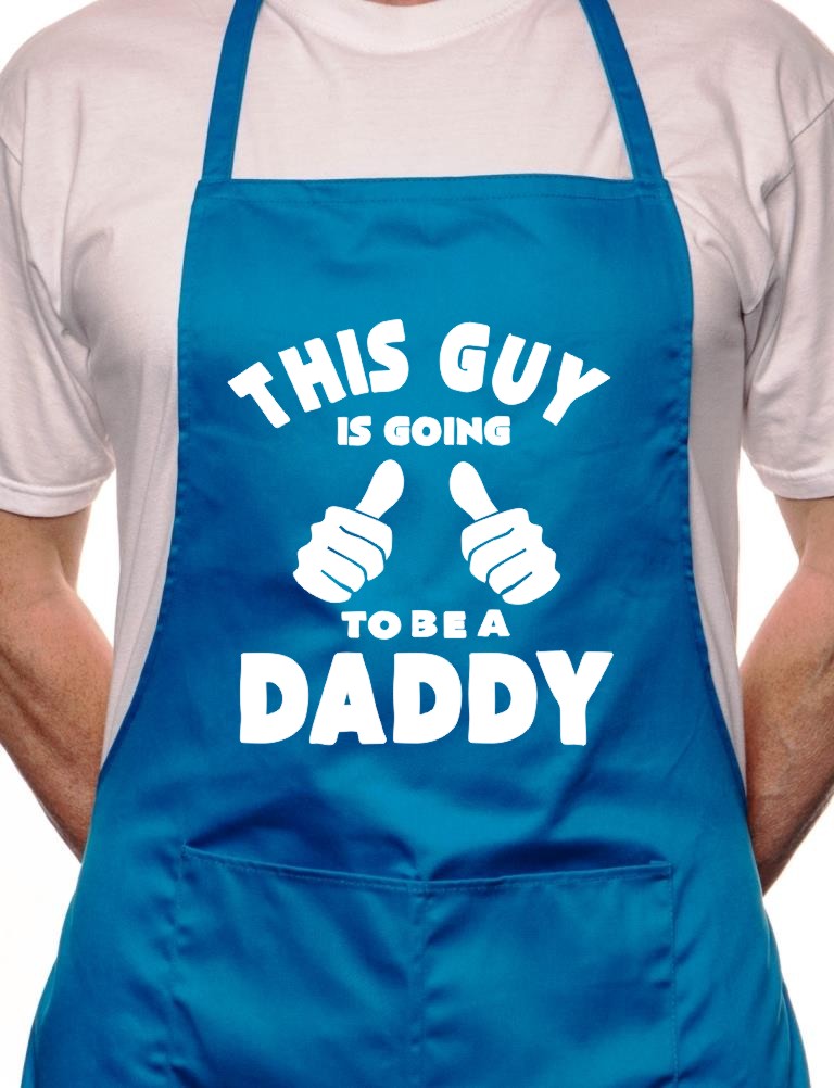 Adult This Guy Is Going To Be a Daddy BBQ Cooking Funny Novelty Apron