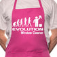 Adult Evolution Of A Window Cleaner BBQ Cooking Funny Novelty Apron