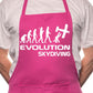 Evolution Of Sky Diving BBQ Cooking Apron