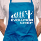 Adult Evolution Of A Chef BBQ Cooking Funny Novelty Apron