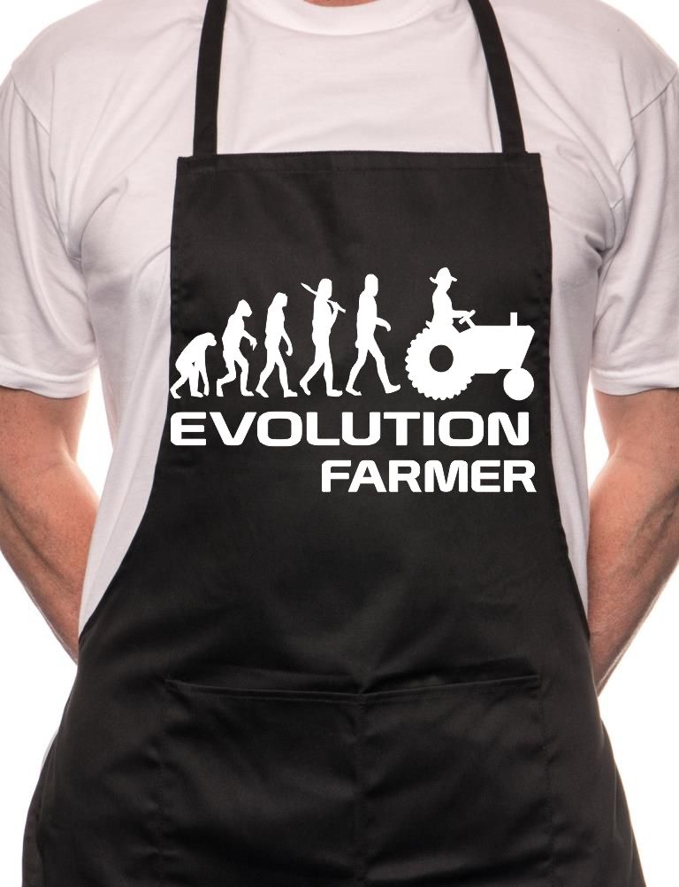 Evolution Of A Farmer Gift BBQ Cooking Apron