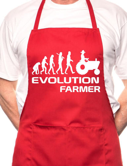 Evolution Of A Farmer Gift BBQ Cooking Apron