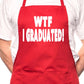 Adult I Graduated Graduation BBQ Cooking Funny Novelty Apron