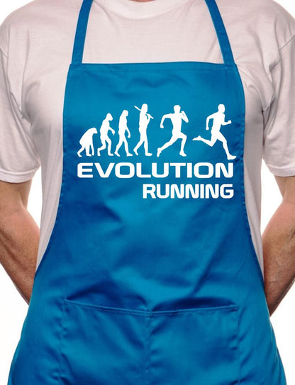 Evolution Of A Runner Running BBQ Cooking Apron
