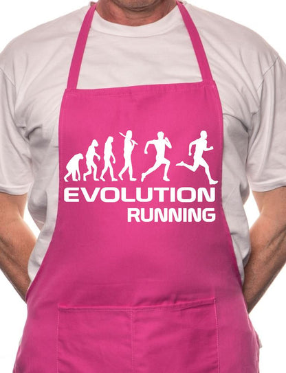 Evolution Of A Runner Running BBQ Cooking Apron